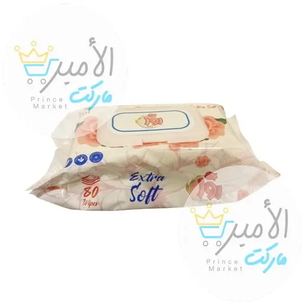 مناديل مبللة روز 80 منديل