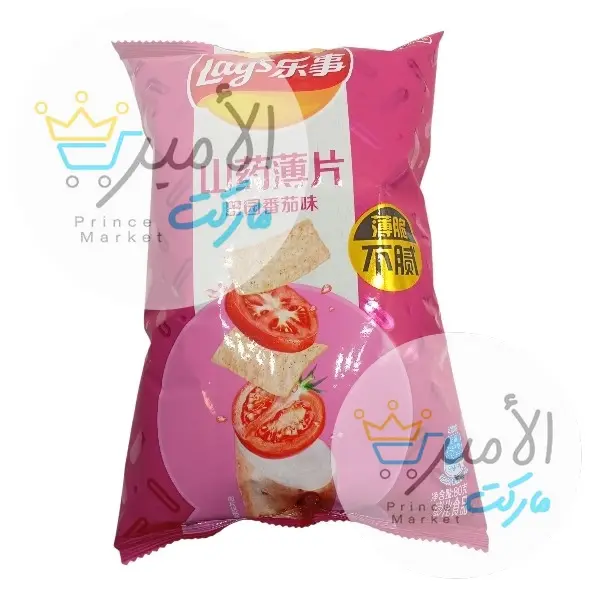 شيبس ليز شرائح يام بنكهة الطماطم صيني 80 جم