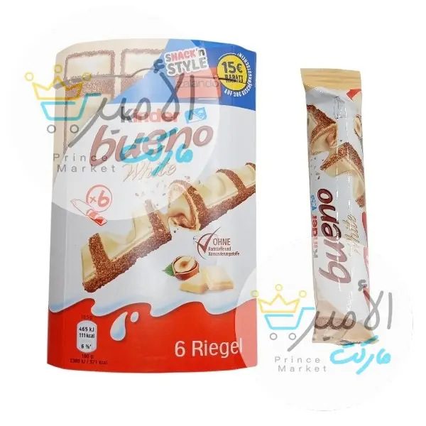 شوكولاتة وايت كندر بوينو ريجل 6 * 19.5 جم