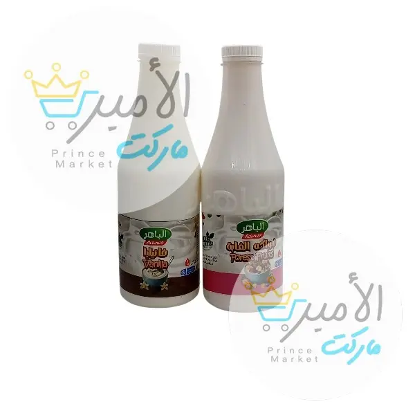 زبادي فواكه الغابة + فانيليا الباهر 1 لتر