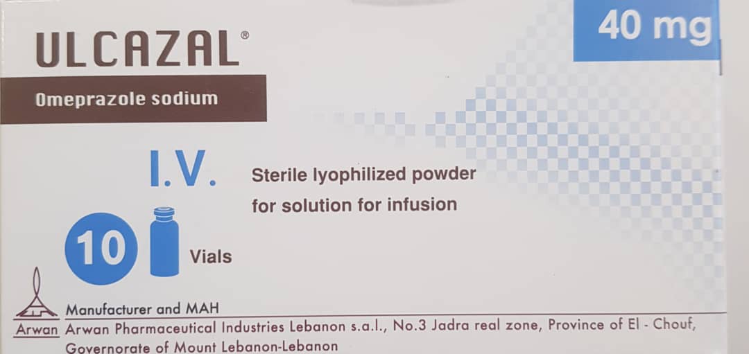 Ulcazal 10 Vials 40mg/iv - Omeprazole