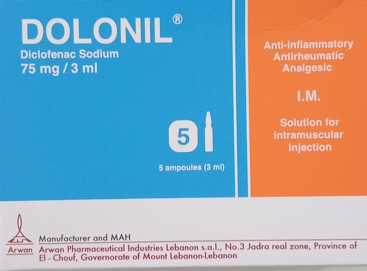Dolonil 75mg/ 3m*5 amp/im - Diclofenac