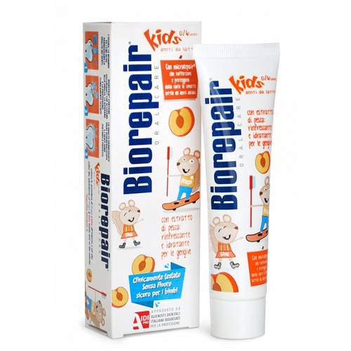 Kids 0/6 age with Peach معجون اطفال بنكهة الخوخ