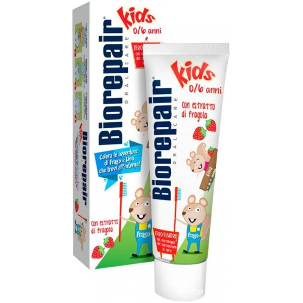 Kids 0/6 age with Strawberry معجون اسنان بالفراولة