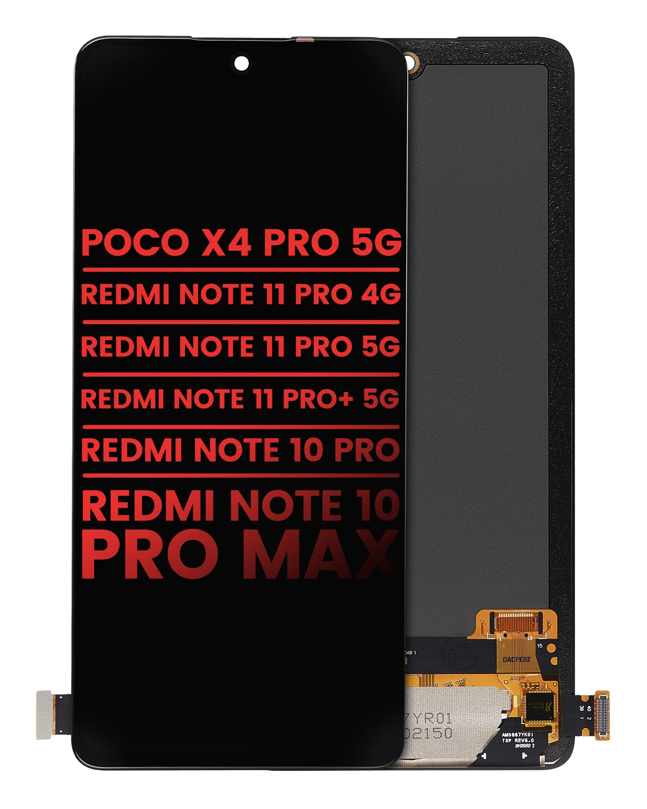 POCO X4 PRO 5G  NOTE 10 PRO MAX OLED LCD