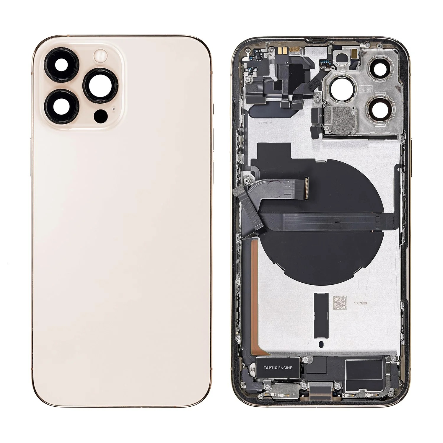 IPHONE FREM COMP 13 PRO MAX ذهبي خلع