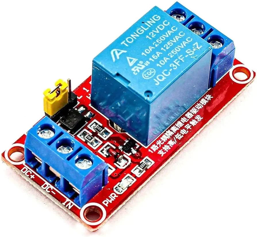 1 CHANNEL 12V RELAY MODULE WITH HIGH/LOW LEVEL TRIGGER SELECTOR