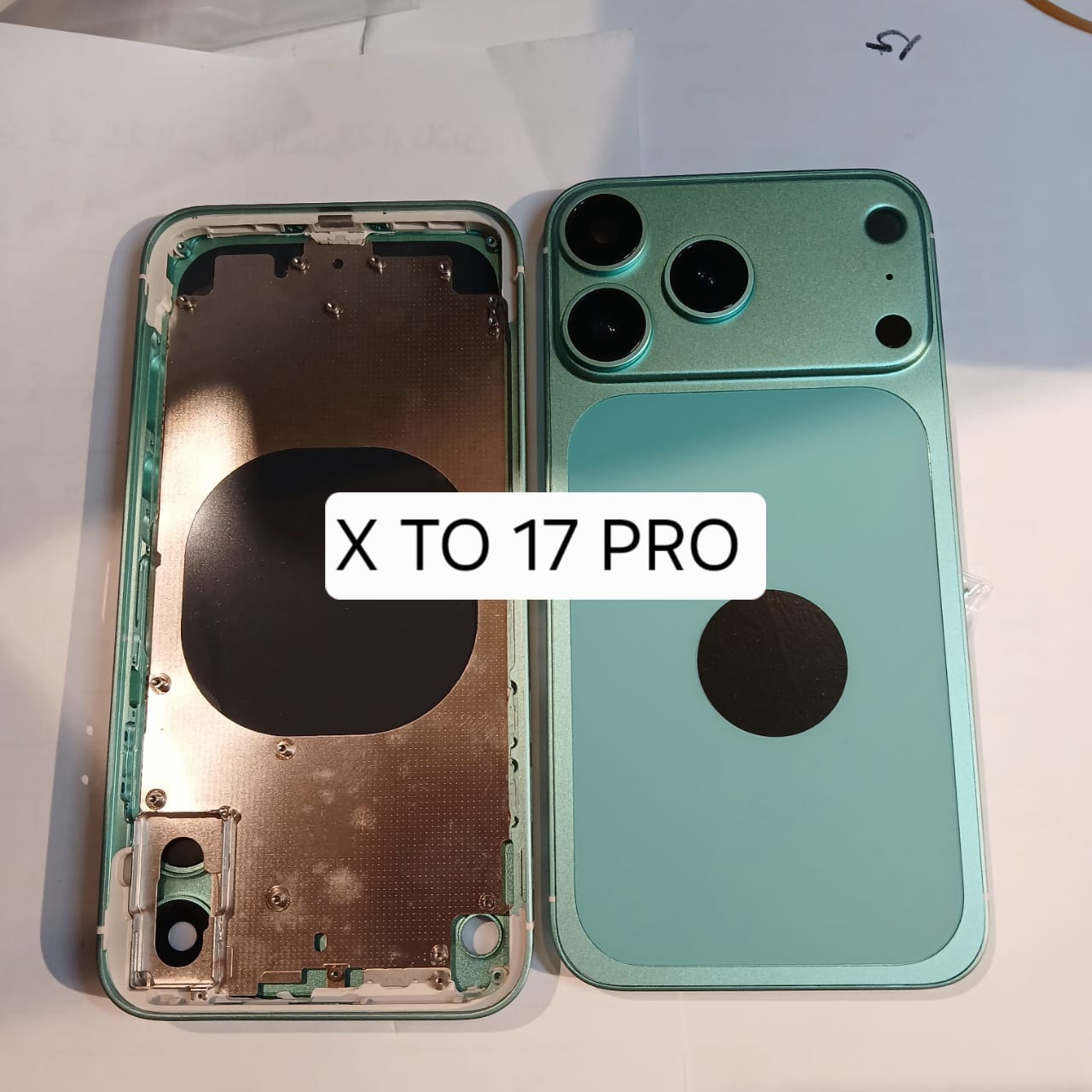 مكياج من X الي 17 PRO الون اخضر