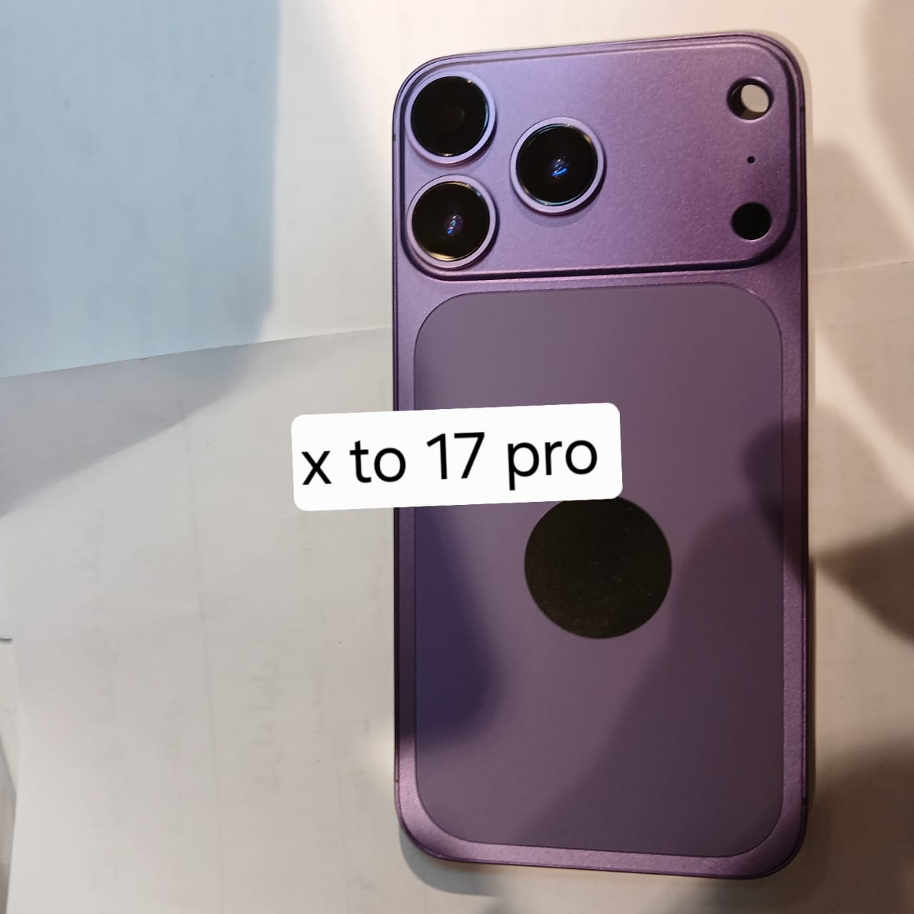 مكياج من X الي 17 PRO الون موف