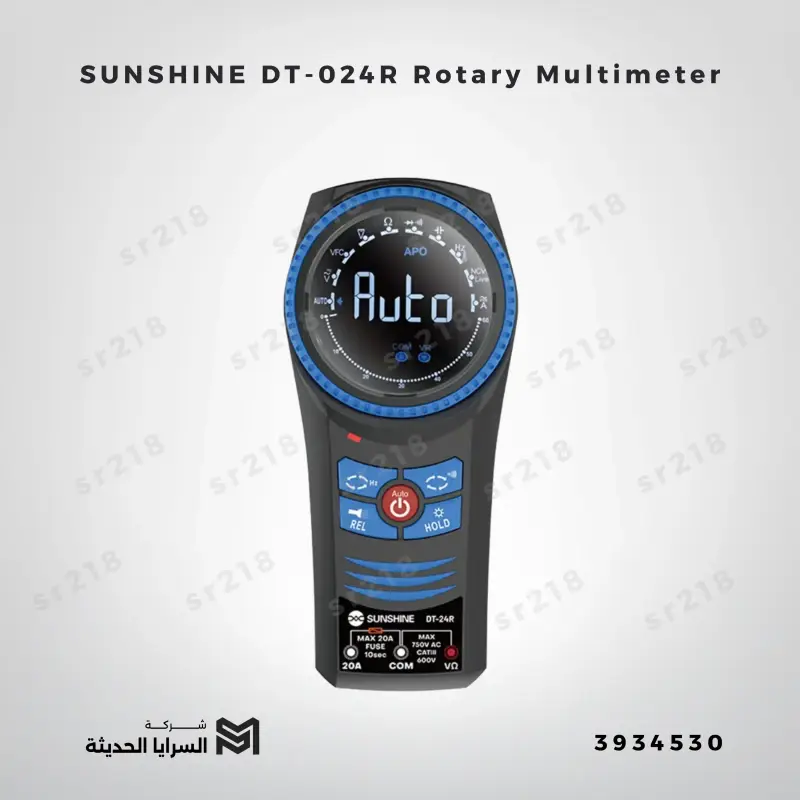 SUNSHINE DT-024R Rotary Multimeter Automatic Range Handheld Voltage Resistance Continuity Tester