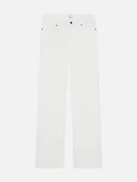 STRAIGHT LEG GEANS-WHITE-40