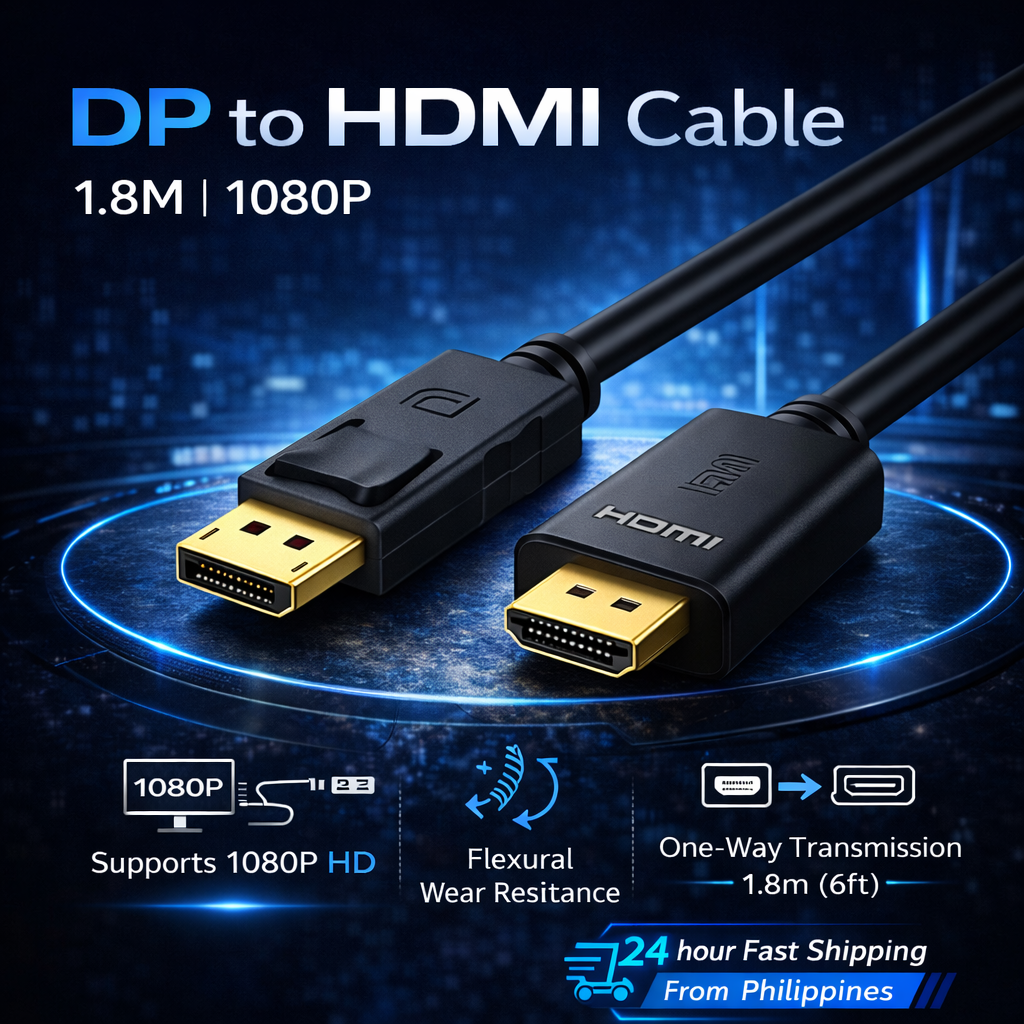 DP TO HDMI CAPLE 1.8M 1080P