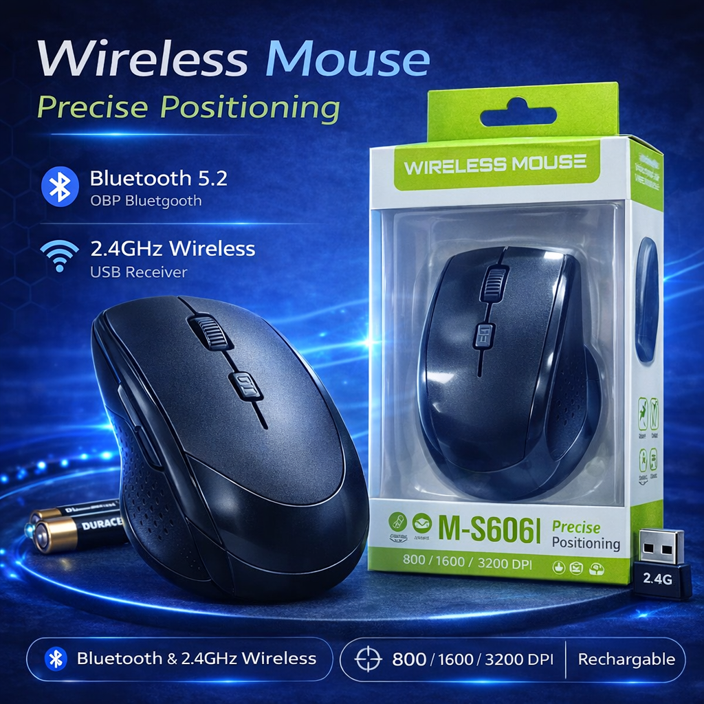 باترية عادية mouse wirlees M-S606