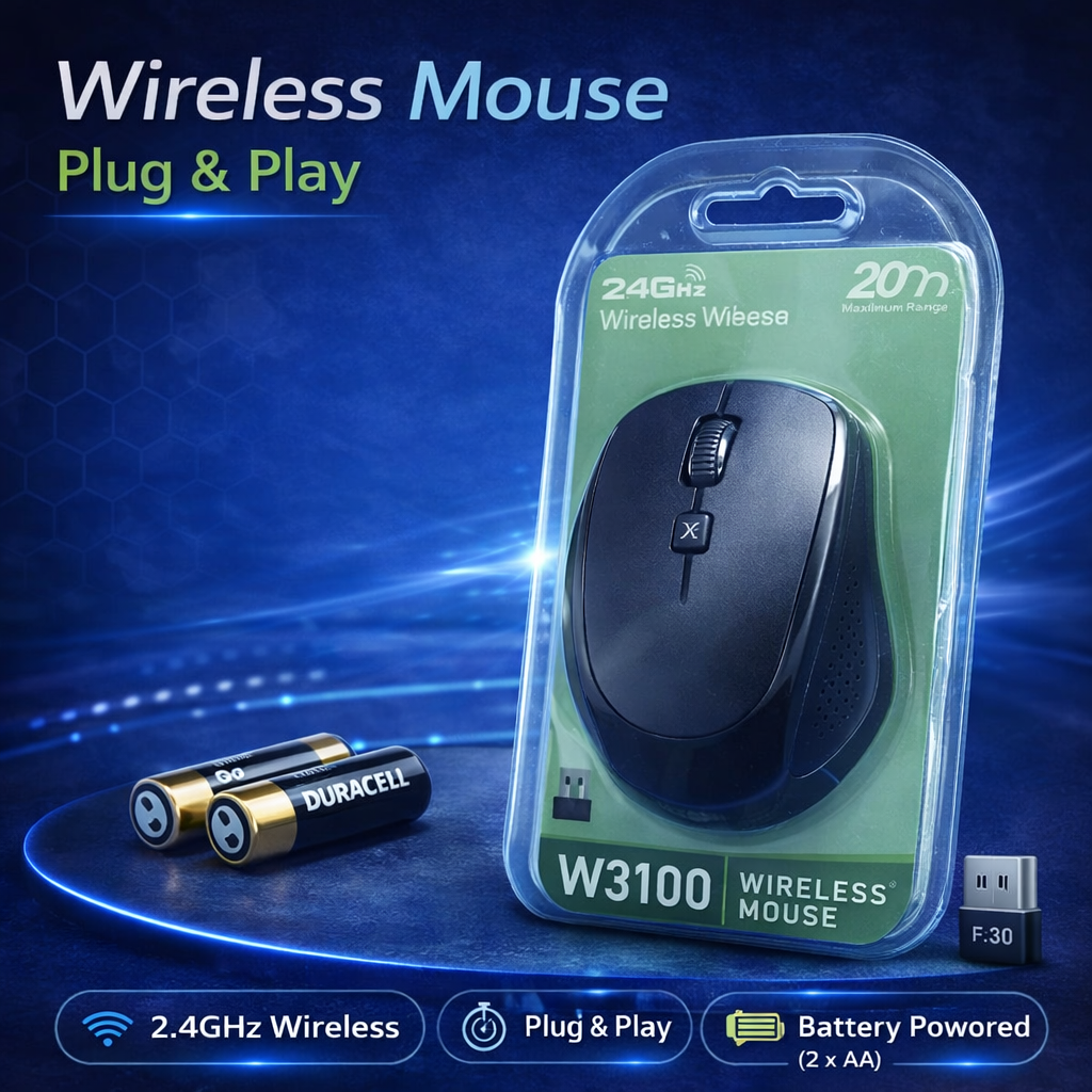 باترية عادية mouse wirlees W3100