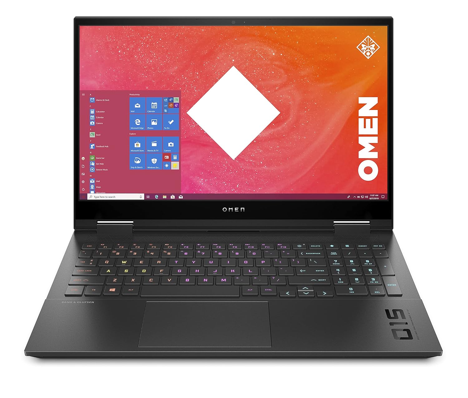 HP OMEN 15 - I7 جيل 11 - RAM 16GB - RTX 2070 - شاشة 15.6 استعمال اوروبي