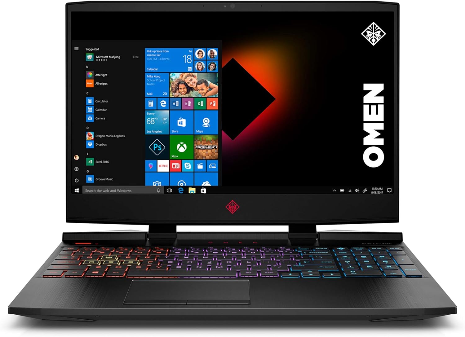 HP OMEN- i7 جيل 9- RAM 16GB - RTX 2060- شاشة 15.6