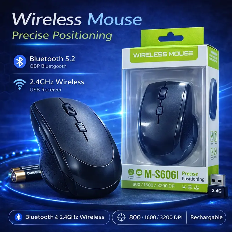 باترية عادية mouse wirlees M-S606