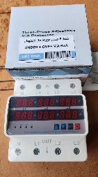 تايمر حماية جهد وتيار ع جسر 3 فاز ديجتال UNDER+OVER V.A 63A