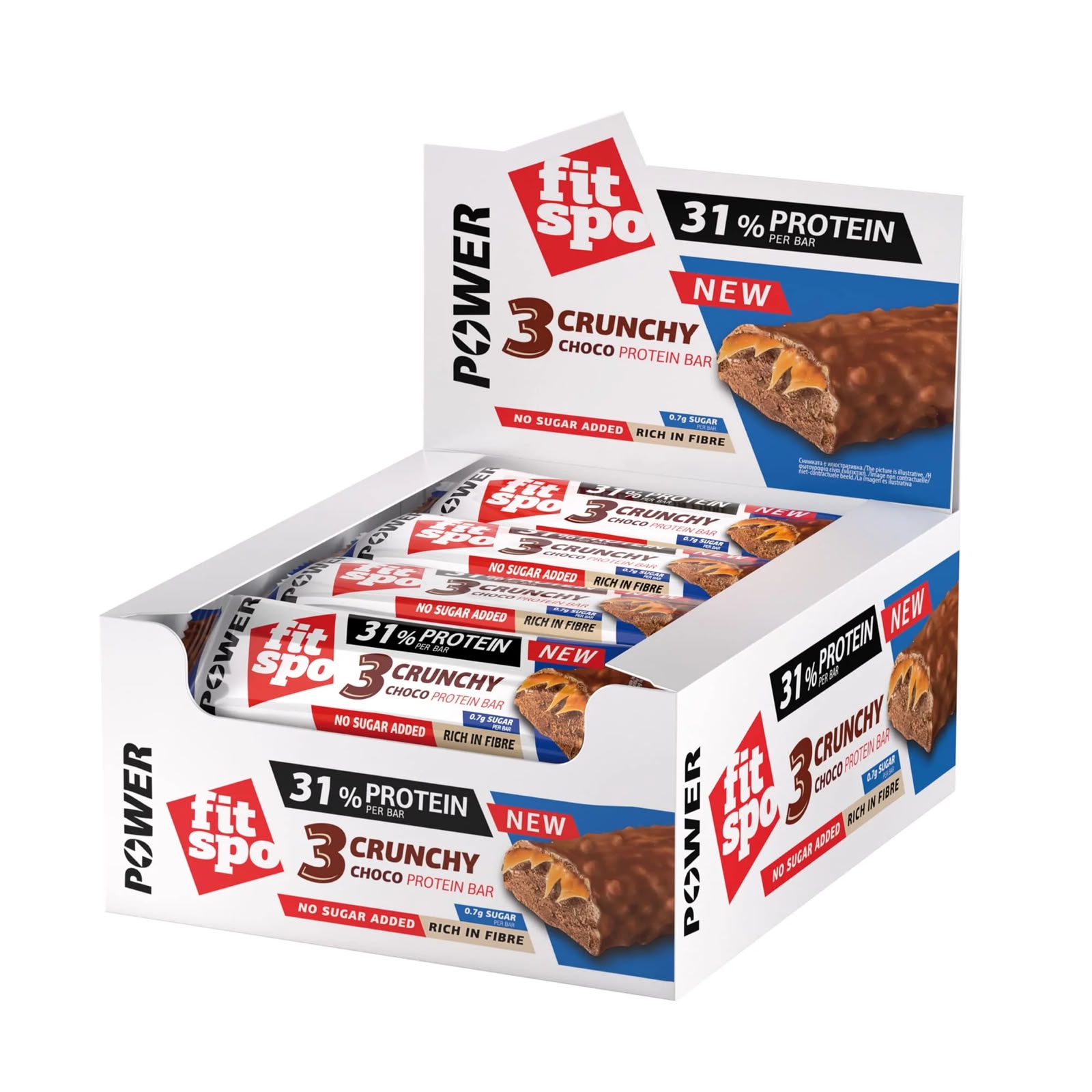 FIT SPO PROTIEN CHOCO CRUNCY 50 G * 12 ADD