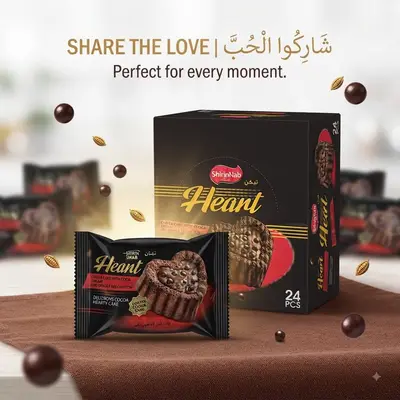 كيك كةلبى ارانى 4*24عدد